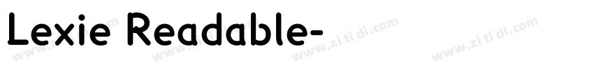 Lexie Readable字体转换